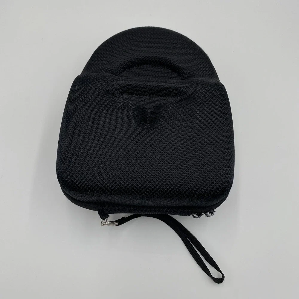 Black Hard Shell Protective Case for Headphones Worktunes Protector Zipper Strap